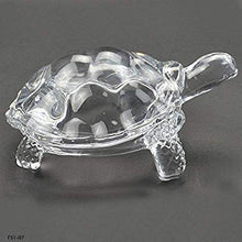 Load image into Gallery viewer, Ocasa Retails Glass Turtle Tortoise for Feng Shui and vastu Sastra- Wealth Sign Statue Showpiece (Transparent) - Home Decor Lo