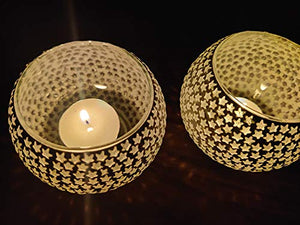 Beautiful Glass Candle Holder//Diwali Decoration//Glass Diya//Pooja//Home Decor//Parties// - Home Decor Lo