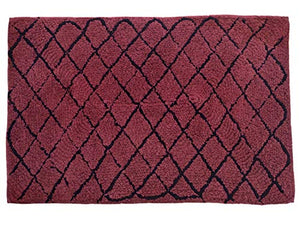 SSHOMEZ Super Soft Cotton Anti Slip Reversible Bath Mat 40x60 cm - Pack of 1 (Brown) - Home Decor Lo