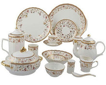Load image into Gallery viewer, Treandcard Bone China Dinner Set - 65 Pieces, Multicolor