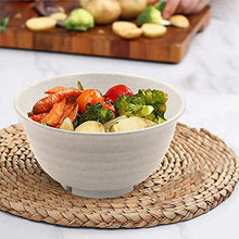 Load image into Gallery viewer, Gexmil Unbreakable Large Cereal Bowls - 30 OZ Wheat Straw Fiber Lightweight Bowl Sets 4 - Dishwasher &amp; Microwave Safe - for Cereal，Salad,Soup, Noodle, 4 Pieces - Home Decor Lo