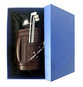 Lavanaya Silver Exclusive Golf Bar Set with Leatherette Bag & Beautiful Box (Metalic) - Home Decor Lo