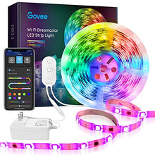 Load image into Gallery viewer, MINGER Dream Colour 16.4ft Wireless Smart Phone Controlled 5050 Sync to Music LED Strip Lights Compatible with Alexa, Google Assistant Android iOS (Not Support 5G WiFi) - Home Decor Lo