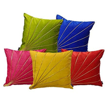 Load image into Gallery viewer, Multicolor Stripes Silk Cushion Covers - Home Decor Lo