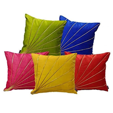 Multicolor Stripes Silk Cushion Covers - Home Decor Lo