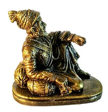 Load image into Gallery viewer, SHB ART CREATION Shivaji Maharaj Sitting Idol (Antique Gold) - Home Decor Lo