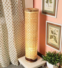 Load image into Gallery viewer, KraftInn Bamboo Floor Lamp (Brown, 28-inch) - Home Decor Lo