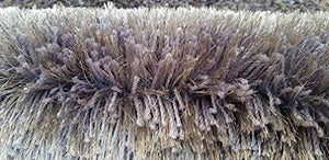 Sweet Homes Microfiber Fluffy Anti-Skid Carpet (2.9 x 5 ft, Medium grey) - Home Decor Lo