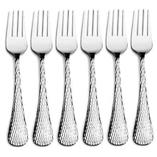 Load image into Gallery viewer, Steren Impex | Stainless Steel 6 Piece Dinner Fork Set | Hammered - Cutlery Fork | Premium Quality Flatware Set | Pack of 6 - Home Decor Lo