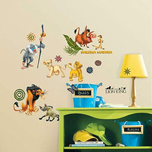 Load image into Gallery viewer, Roommates The Lion King Peel and Stick Wall Decals (Multicolor) - Home Decor Lo