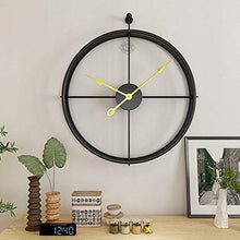 Load image into Gallery viewer, DSH Designer Wall Clock Heavy Metal Stylish for Living Room, Office and Wall Decor (60 cm, Black ) - Home Decor Lo