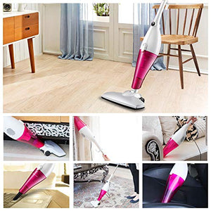 LALA LIFE SGL Handheld Vacuum Powerful Suction Low Noise Dust Collector Home Rod Aspirator Swipe Carpet Cleaner (Pink) - Home Decor Lo