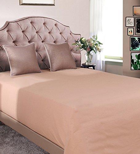 Milano Home Plain 100% Cotton 200 Thread Count, Super Soft, Bedsheet, King - Gold - Home Decor Lo