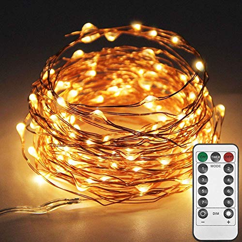  HOME LIGHTING Window Curtain String Lights, 300 LED 8 Lighting  Modes Fairy Copper Light with Remote, USB Powered for Christmas Party  Wedding Home Decorations (Warm White) : Home & Kitchen