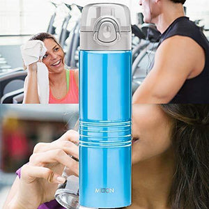 Milton Vogue 750 Stainless Steel Water Bottle, 750 ml, Blue - Home Decor Lo