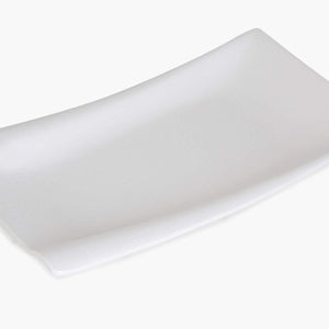 Home Centre SELIK Solid Melamine Serving Platter: White - Home Decor Lo