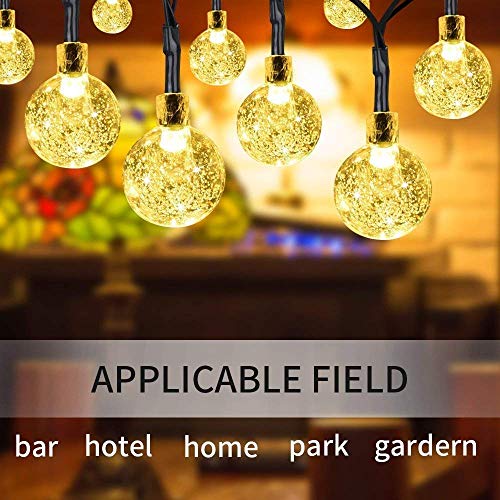 CORAL TREE 20 LED Crystal Bubble Ball String Fairy Lights for Decortaion Diwali Christmas Xmas Light for Diwali Home Decorations Lighting (Warm White, 3 Meter) - Home Decor Lo