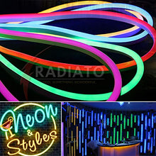 Load image into Gallery viewer, Radiato ES Neon led Rope(Strip), Waterproof Outdoor Flexible Light with Connector, SMD 120LED/M Silicone Light for Diwali, Christmas, Decoration (RED, 2 Meter) - Home Decor Lo