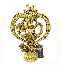 Load image into Gallery viewer, Two Moustaches Ethnic Handcrafted Brass Krishna Statue - Home Decor Lo