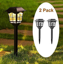 Load image into Gallery viewer, Tapetum Solar European Pathway Garden Light All Weather Outdoor Solar Landscape Lights for Driveway Walkway Sidewalk Lawn Patio Yard - TTSEMPL2W (Pack of 2) - Home Decor Lo