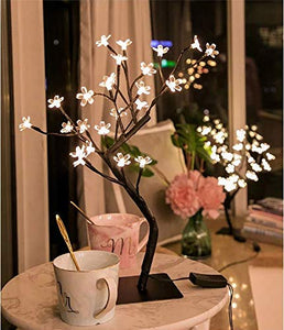 AtneP Lights 24 LED Tree for Diwali Christmas Home Decoration Festival Decor Lights 14x5 Inches Warm White - Home Decor Lo