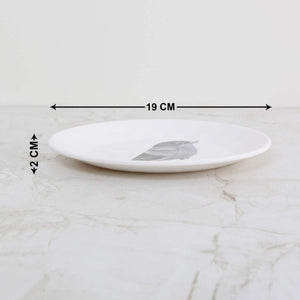 Homecentre Meadows-Siena Bird Print Side Plate (White) - Home Decor Lo