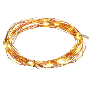 Amazon Brand - Solimo 5 Metre 50 LED Copper String Light for Decoration, USB Powered, Warm White - Home Decor Lo