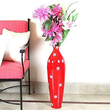 Load image into Gallery viewer, Alnico Decor Metal Flower Vase (Red_26X7 Inch) - Home Decor Lo