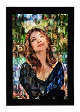 Load image into Gallery viewer, Ak Creations Wood Personalized Mosaic Photo Frame (Black, 12x18 Inch) - Home Decor Lo