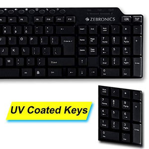 Zebronics Zeb KM2100 Multimedia USB Keyboard - Home Decor Lo