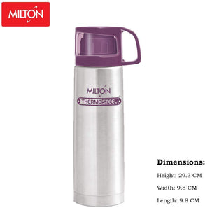 Milton Glassy Flask 750ml Vaccum Flasks- Purple - Home Decor Lo