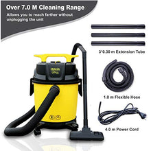 Load image into Gallery viewer, Inalsa Vacuum Cleaner Wet and Dry Micro WD10-1000W with 3in1 Multifunction Wet/Dry/Blowing| 14KPA Suction and Impact Resistant Polymer Tank,(Yellow/Black) - Home Decor Lo