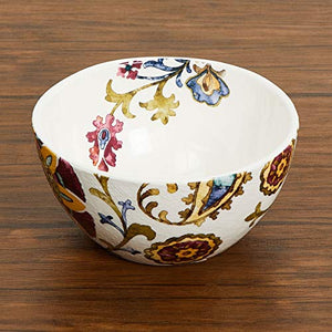 Home Centre Alora-Fiore Floral Print Serving Bowl - Multicolour - Home Decor Lo