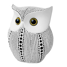 Load image into Gallery viewer, Owl Statue Decor (White) Small Crafted Buho Figurines for Home Decor Accents, Living Room Bedroom Office Decoration, Buhos Bookself TV Stand Decor - Animal Sculptures Collection BFF for Owls Lovers