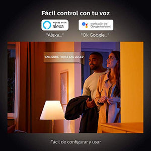 Philips Hue White and Color Ambiance A19 LED Smart Bulb, Bluetooth & Zigbee Compatible (Hue Hub Optional), Compatible with Alexa & Google Assistant - Home Decor Lo