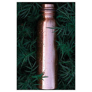 Uddhav Gold No Joint and Leak Proof Ayurvedic Health Benefits Copper Water Bottle for Yoga, Gym, 1L (Lacquer) - Home Decor Lo