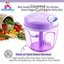 Load image into Gallery viewer, Smile Mom Quick Vegetable Chopper, Cutter Set for Kitchen, 3 Stainless Steel Blade (650 ML) - Home Decor Lo