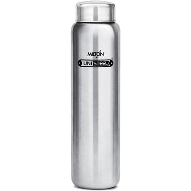 Milton Aqua Stainless Steel Fridge Water Bottle 930ml, Silver - Home Decor Lo