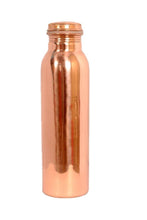 Load image into Gallery viewer, Just Copper No Joint and Leak Proof Ayurvedic Health Benefits Copper Water Bottle for Yoga, Gym, 1L (Gold, JSCo-001) - Home Decor Lo