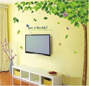 Decals Design 'Bestselling Leaves Tree' Wall Sticker (PVC Vinyl, 90 cm x 60 cm, Multicolour) - Home Decor Lo