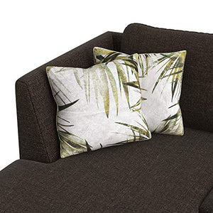 Amazon Brand - Solimo  Alen six Seater LHS L Shape Sofa Set (Brown) - Home Decor Lo