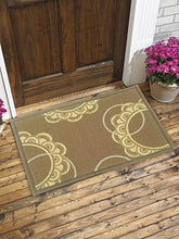 Load image into Gallery viewer, BIANCA Tough-Thin Printed Door Mat with Non-Slip Rubber Backing -2pc Set- (splender) sea/circuler-Multi - Home Decor Lo