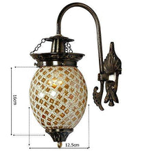 Load image into Gallery viewer, Earthenmetal &#39;Flower Bud&#39; Shape Glass Wall lamp for Living &amp; Home Decoration Turkish lamp (Bulb not Included) - Home Decor Lo