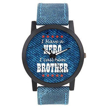 Load image into Gallery viewer, Relish Mens Boys Denim Slim Analog Display Quartz Watch for Brothers | RE-S8103BD | Gift for Brother - Home Decor Lo