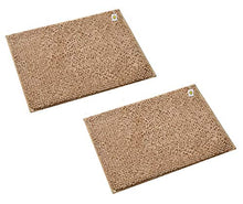 Load image into Gallery viewer, Yellow Weaves Shaggy Microfiber Anti Slip Bath Mat, 40 X 60 cm, Color: Beige, Set of 2 - Home Decor Lo