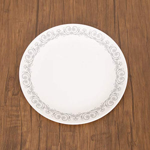 Home Centre Silvano-Nordic Printed Dinner Plate - White - Home Decor Lo