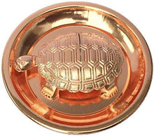 Load image into Gallery viewer, HPANDEY Copper Feng Shui Tortoise On Plate Showpiece/vastu kachua/Tortoise Plate/Gift/Astrology/Fengshui Tortoise/Turtle (for Good Luck) with Metal Plate Wish Fulfillment Brown Color - Home Decor Lo