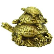 Load image into Gallery viewer, Sethi Traders Three Tiered Tortoises for Health Wealth and Luck Showpiece in Resin Material - Home Decor Lo
