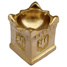 Load image into Gallery viewer, ITOS365 Brass Puja Aarti Diya (Brown_1.4 Inch X 1.4 Inch X 1.5 Inch) - Home Decor Lo