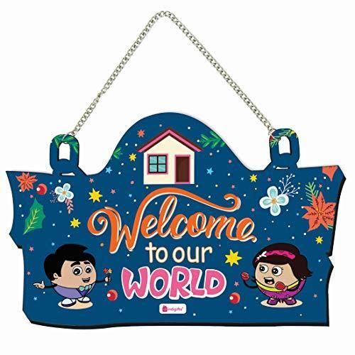 Indigifts Kids Room Decorative Items Printed Designer Wall/Door Hanging 8x12.5 inches Signboard - Kids Room décor - Home Decor Lo